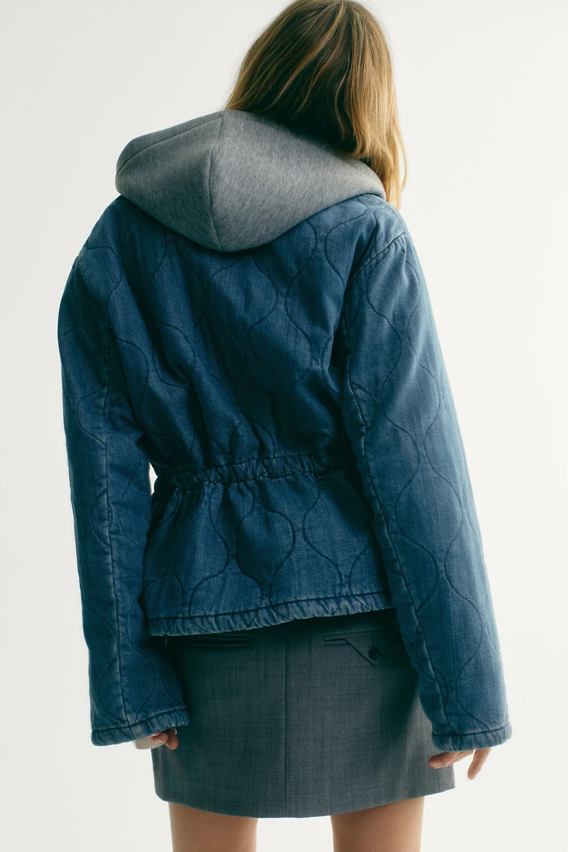 Veste matelassée en denim