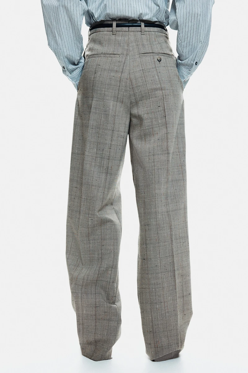 Wool-Blend Dress Pants