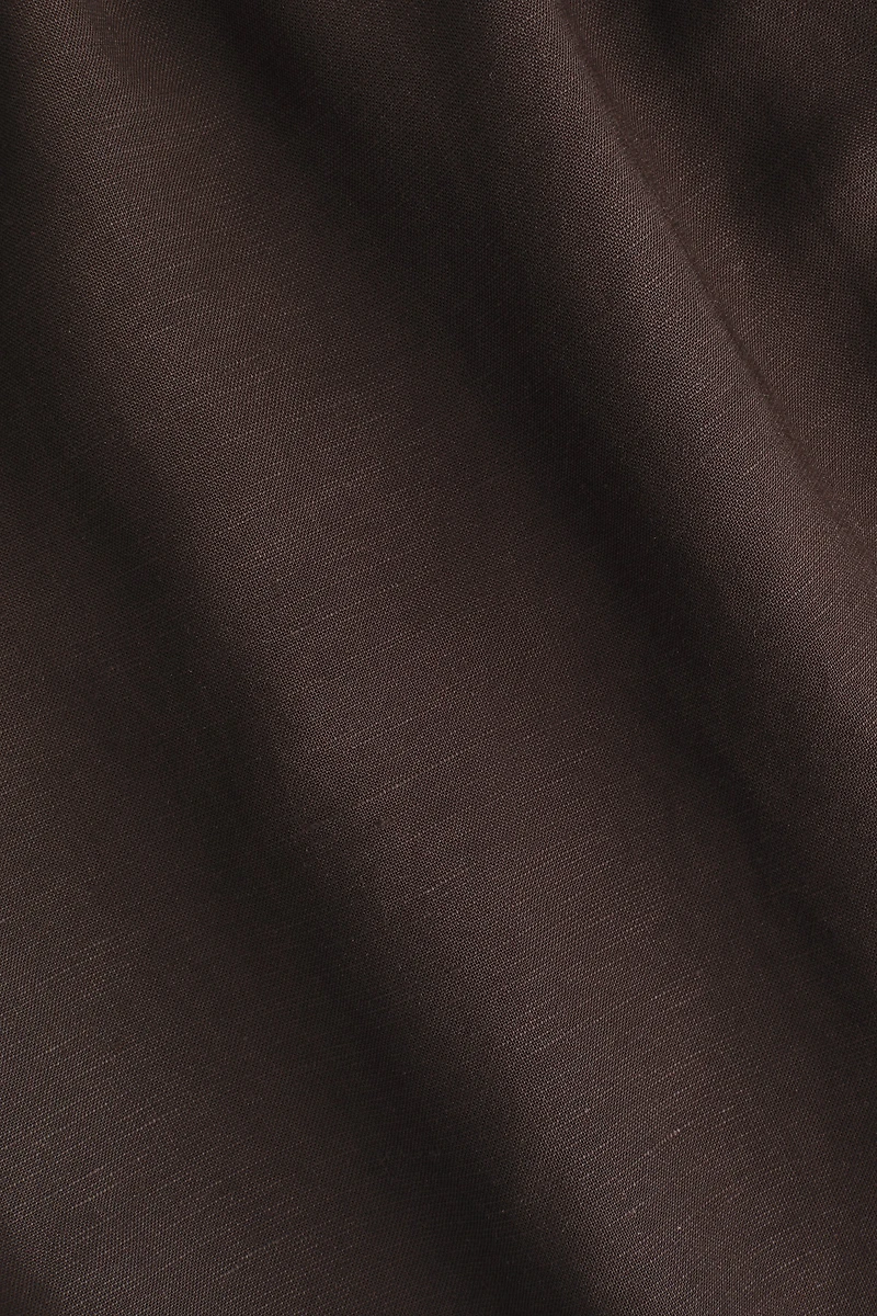 Drawstring-Detail Linen-Blend Shorts