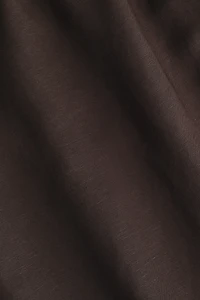 Drawstring-Detail Linen-Blend Shorts