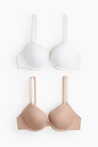 2-pack Microfiber Push-up Bras
