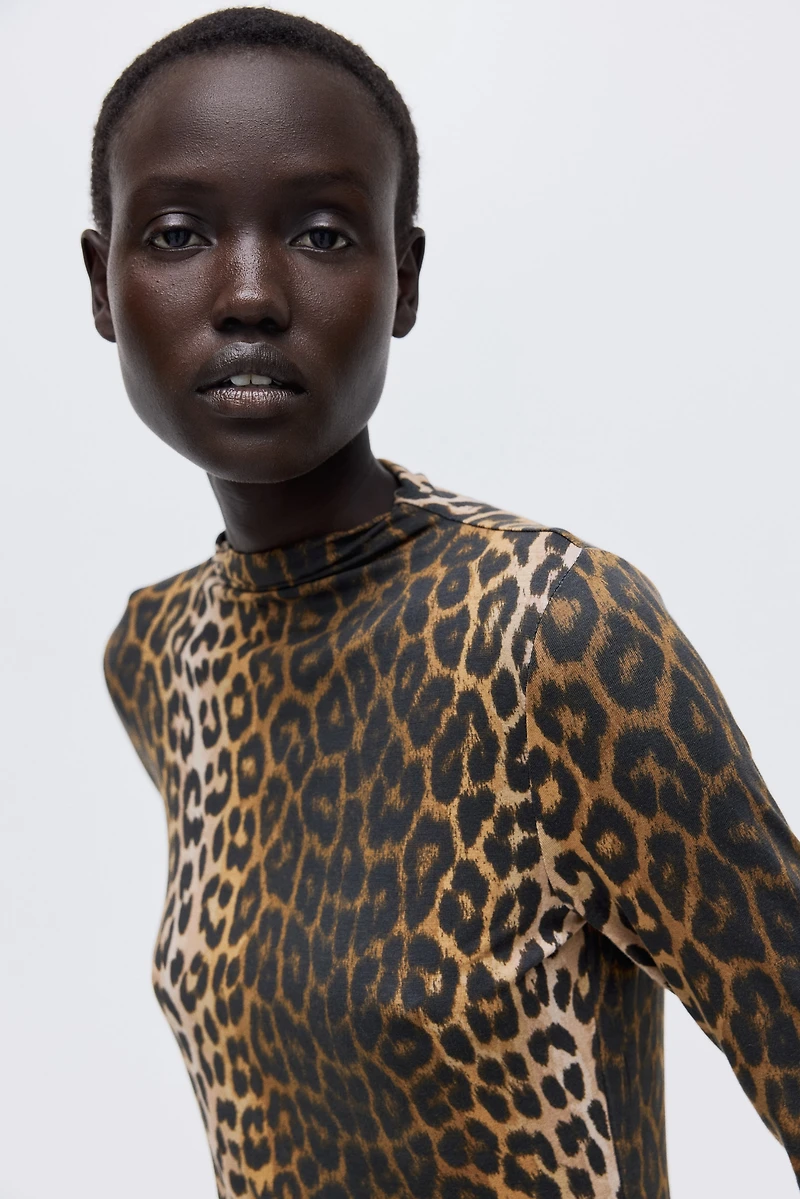 Mock Turtleneck Top