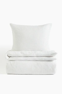 Ensemble de couette lit simple en mousseline