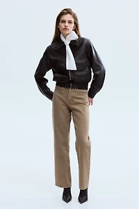 Straight High Waist Ankle Jeans