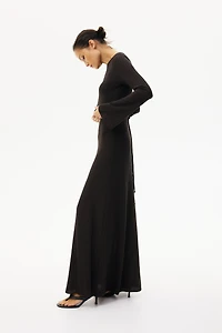 Robe d'allaitement MAMA en tricot côtelé