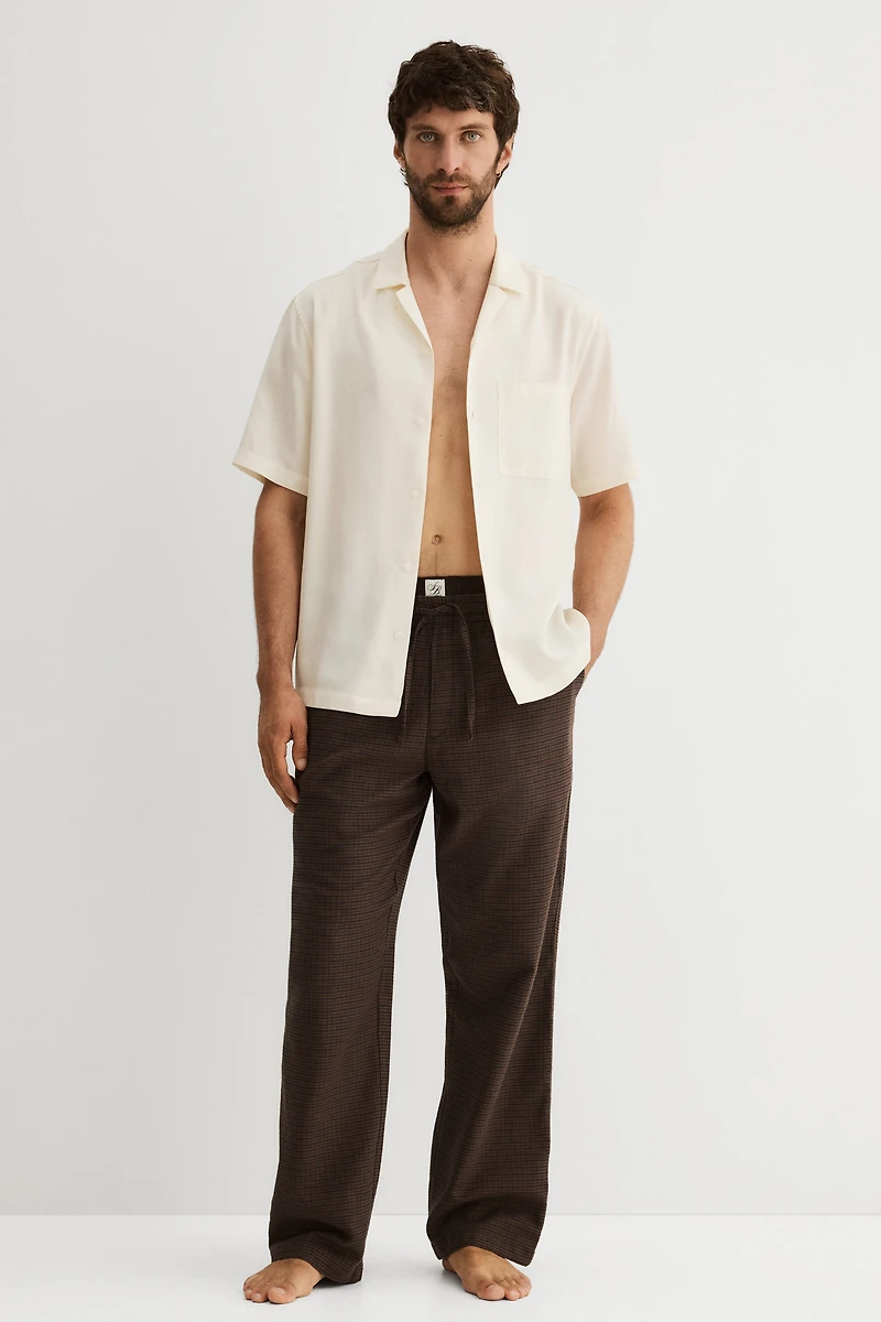 Relaxed-Fit Flannel Pants