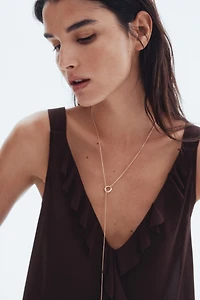 Flounced Sleeveless Top