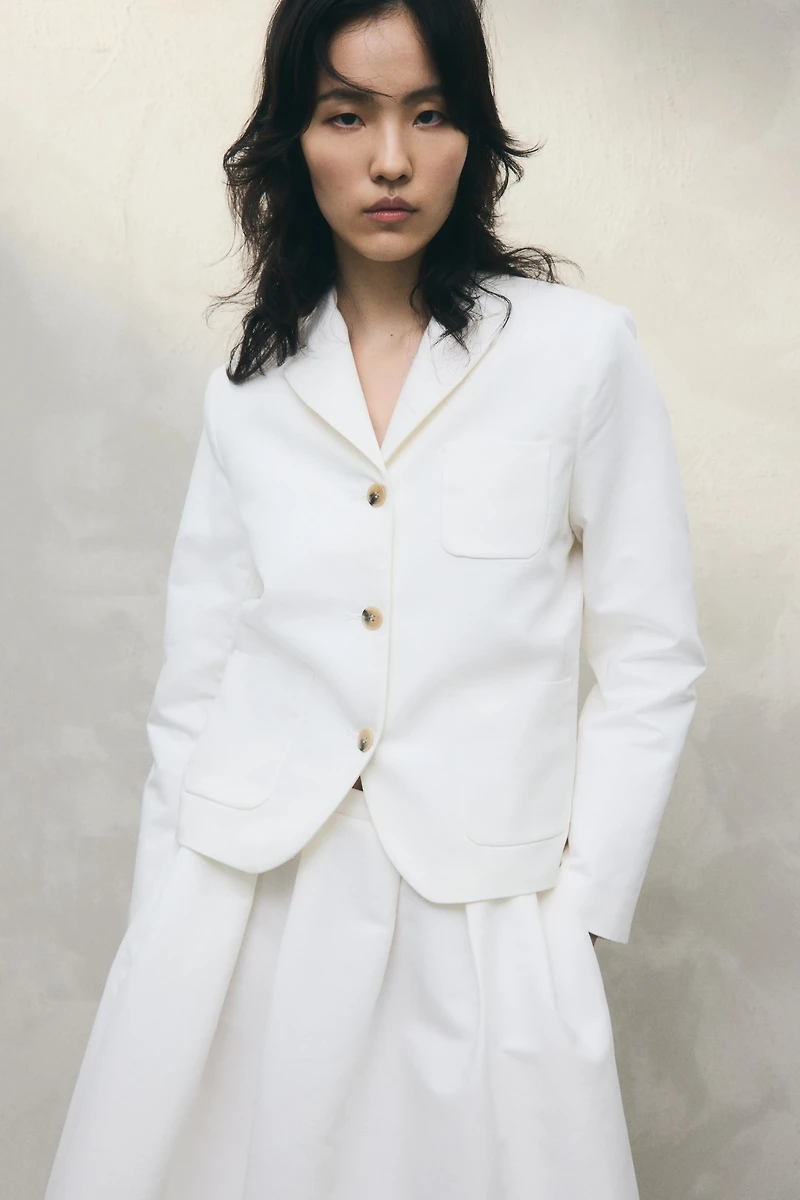 Blazer à fermeture droite