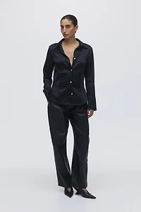 Chemise ajustée en sergé