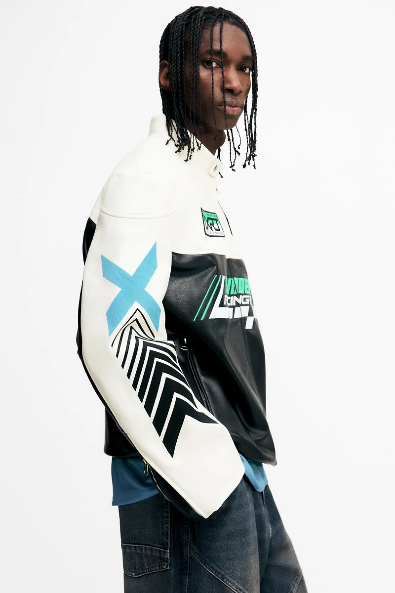 Regular-Fit Racer Jacket