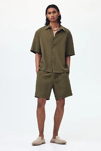 Relaxed-Fit Textured Shorts