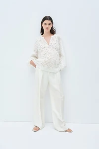 Blouse MAMA Before & After en broderie anglaise