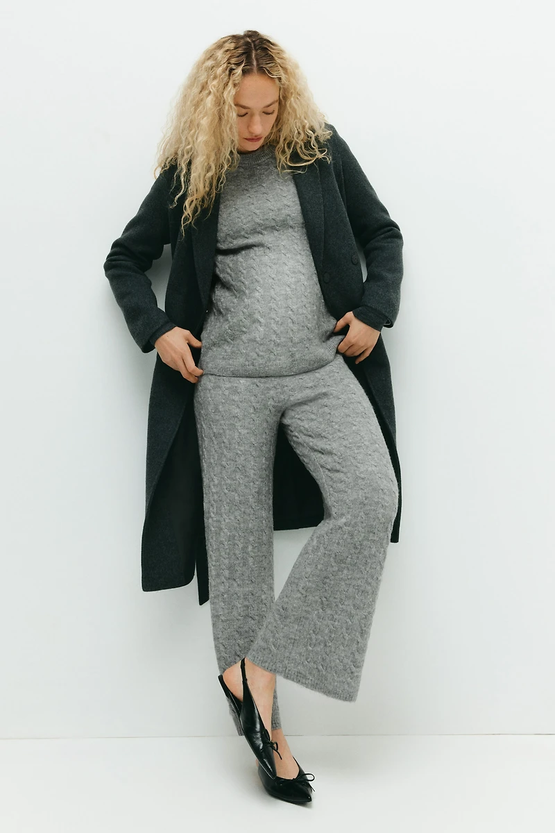 MAMA Cable-Knit Pants