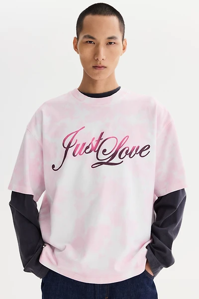 Oversized Heat Reactive Printed T-Shirt