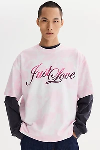 Oversized Heat Reactive Printed T-Shirt