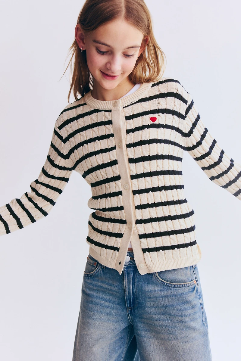 Cable-Knit Cardigan
