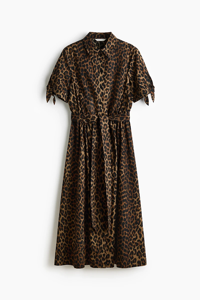 Short-Sleeved Shirt Dress