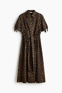 Short-Sleeved Shirt Dress