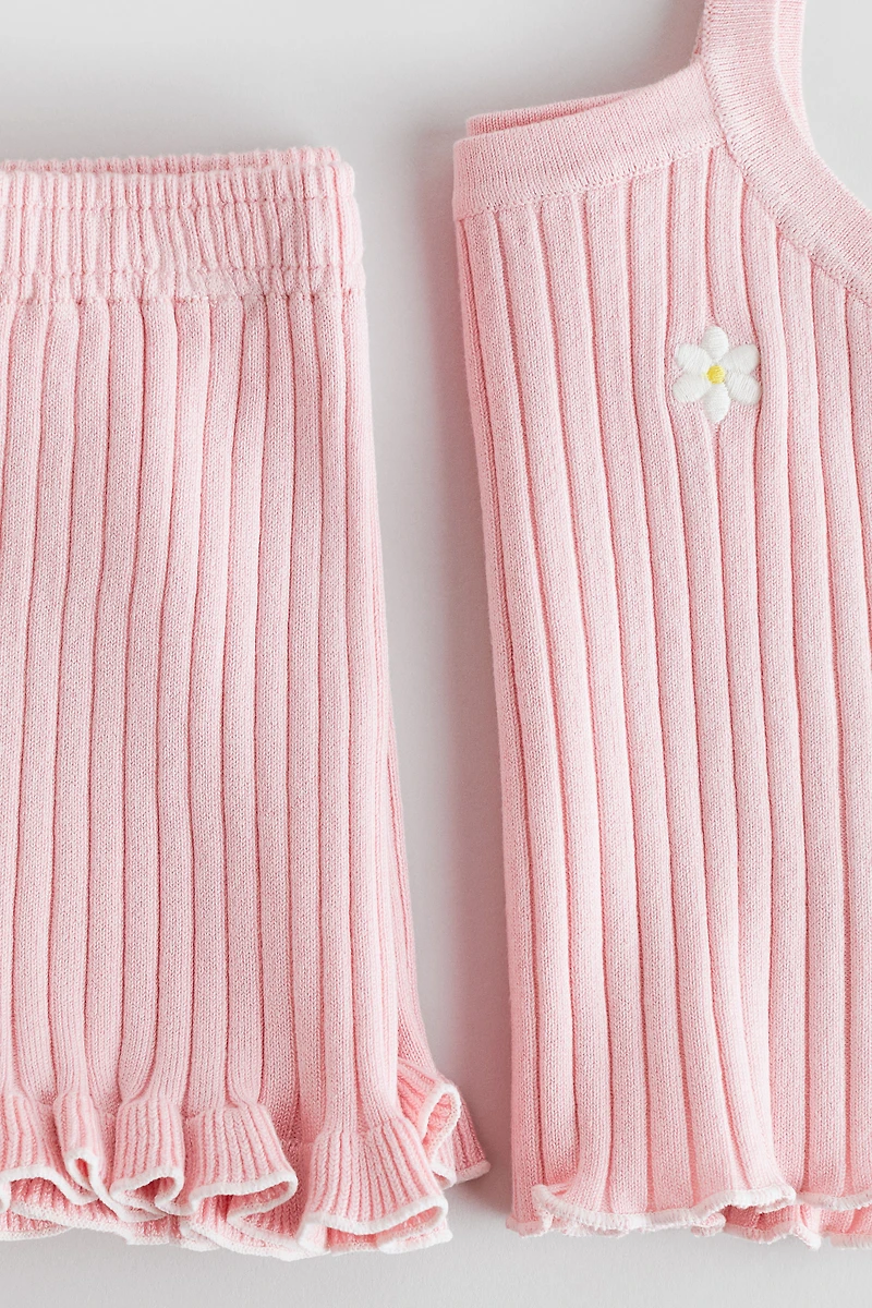 2-Piece Rib-Knit Set