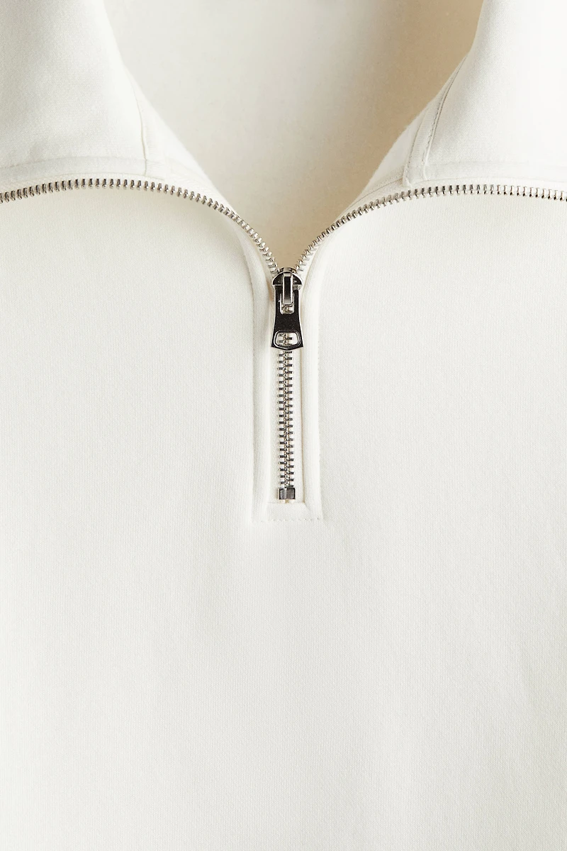 Loose Fit Half-Zip Sweatshirt