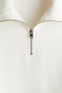 Loose Fit Half-Zip Sweatshirt