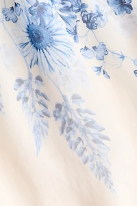 Flared-skirt tie-strap dress