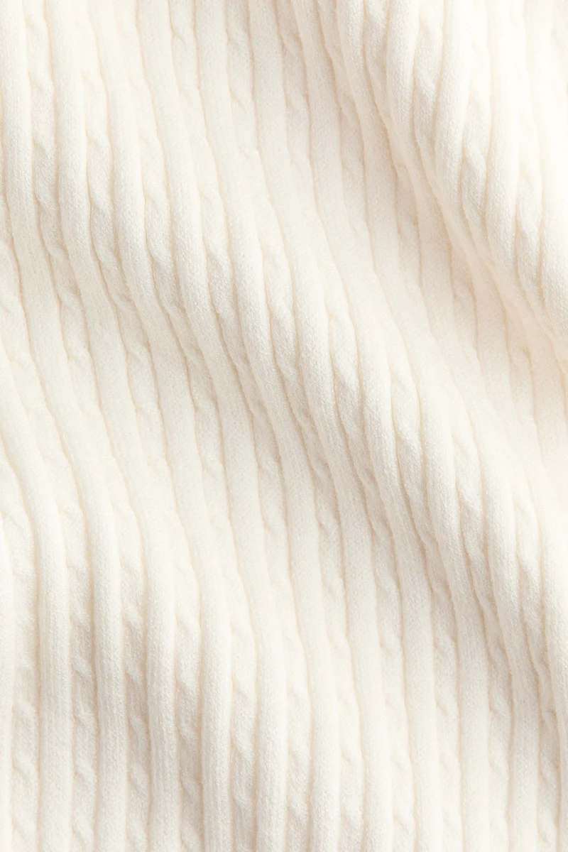 Flared Cable-Knit Pants