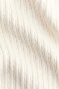 Flared Cable-Knit Pants