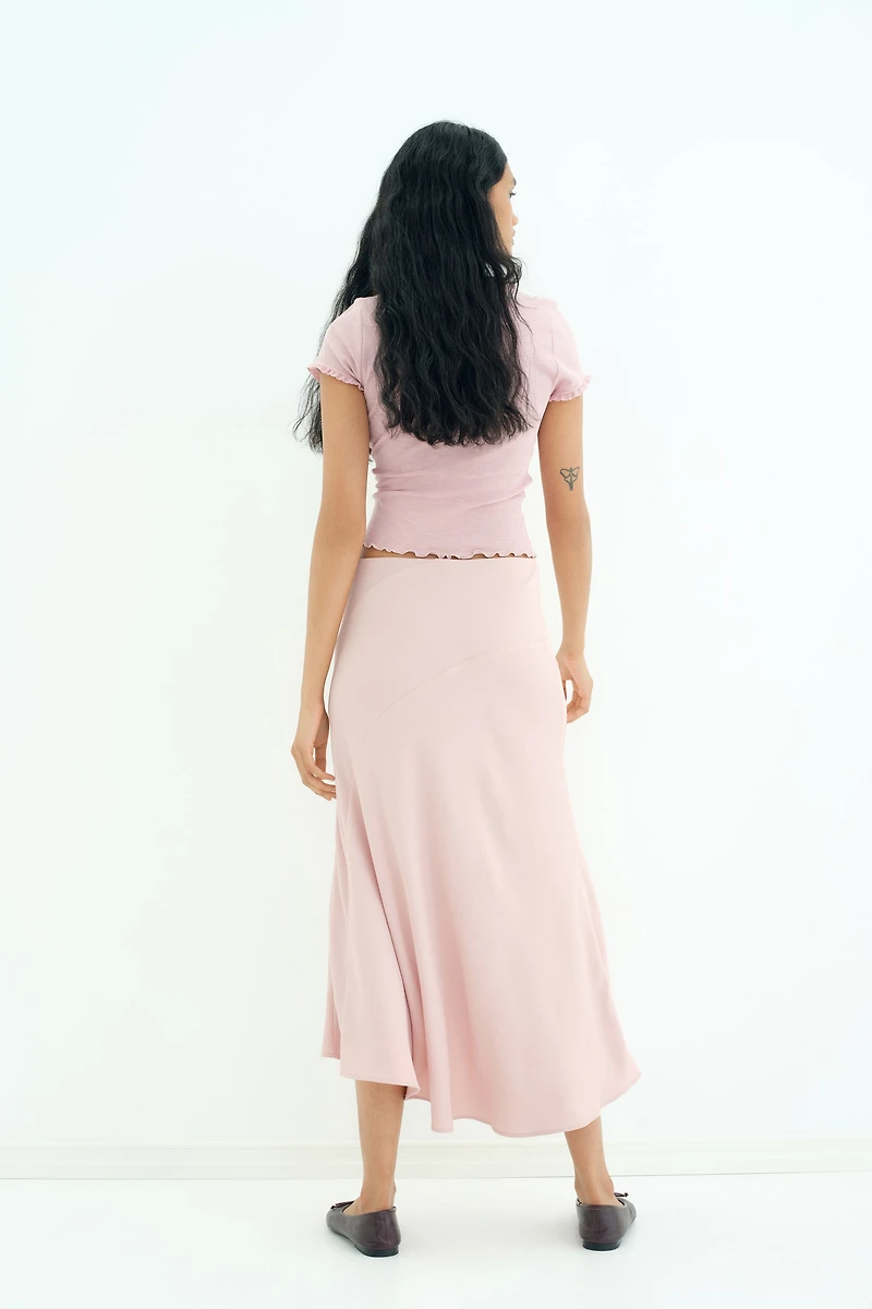 Asymmetric Midi Skirt