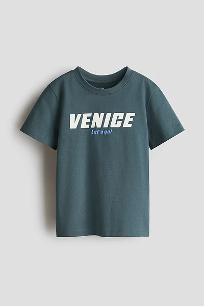 Printed Cotton T-Shirt