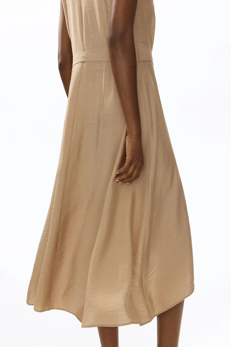 Tie-Belt Shirt Dress