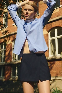 Blouse à col volant