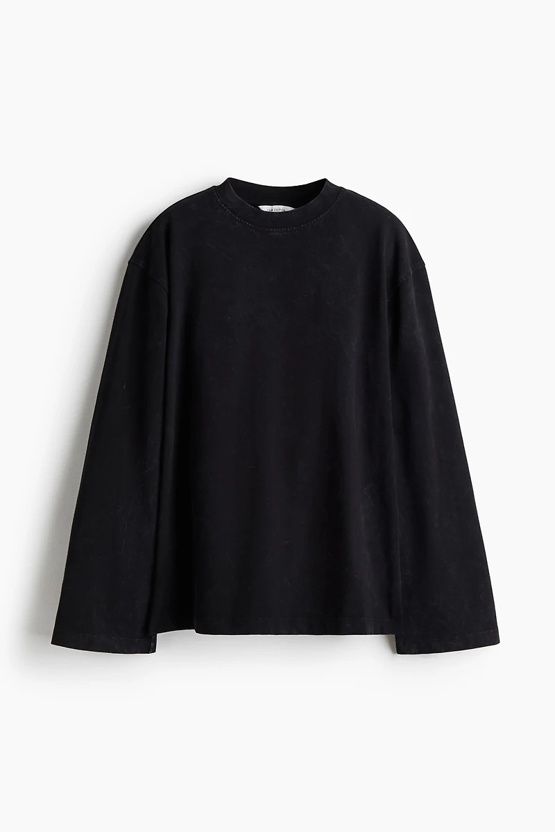 Haut en coton à l'aspect délavé