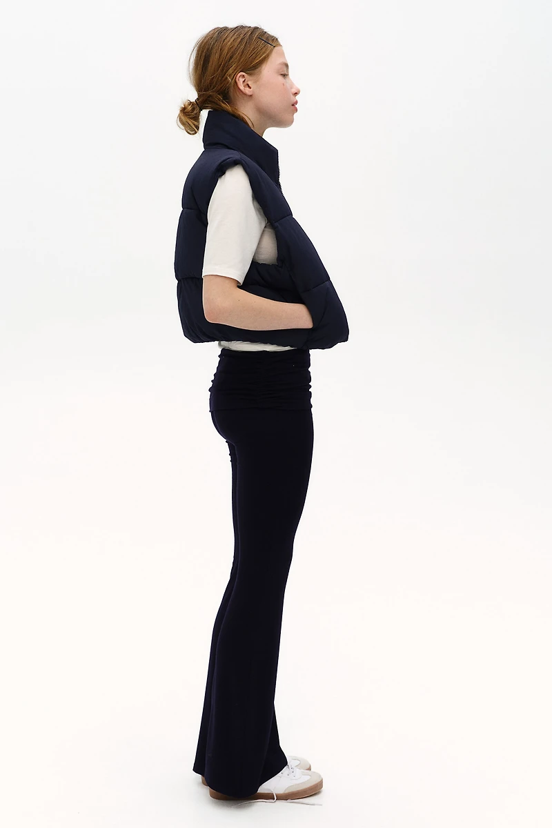 Pantalon de yoga froncé