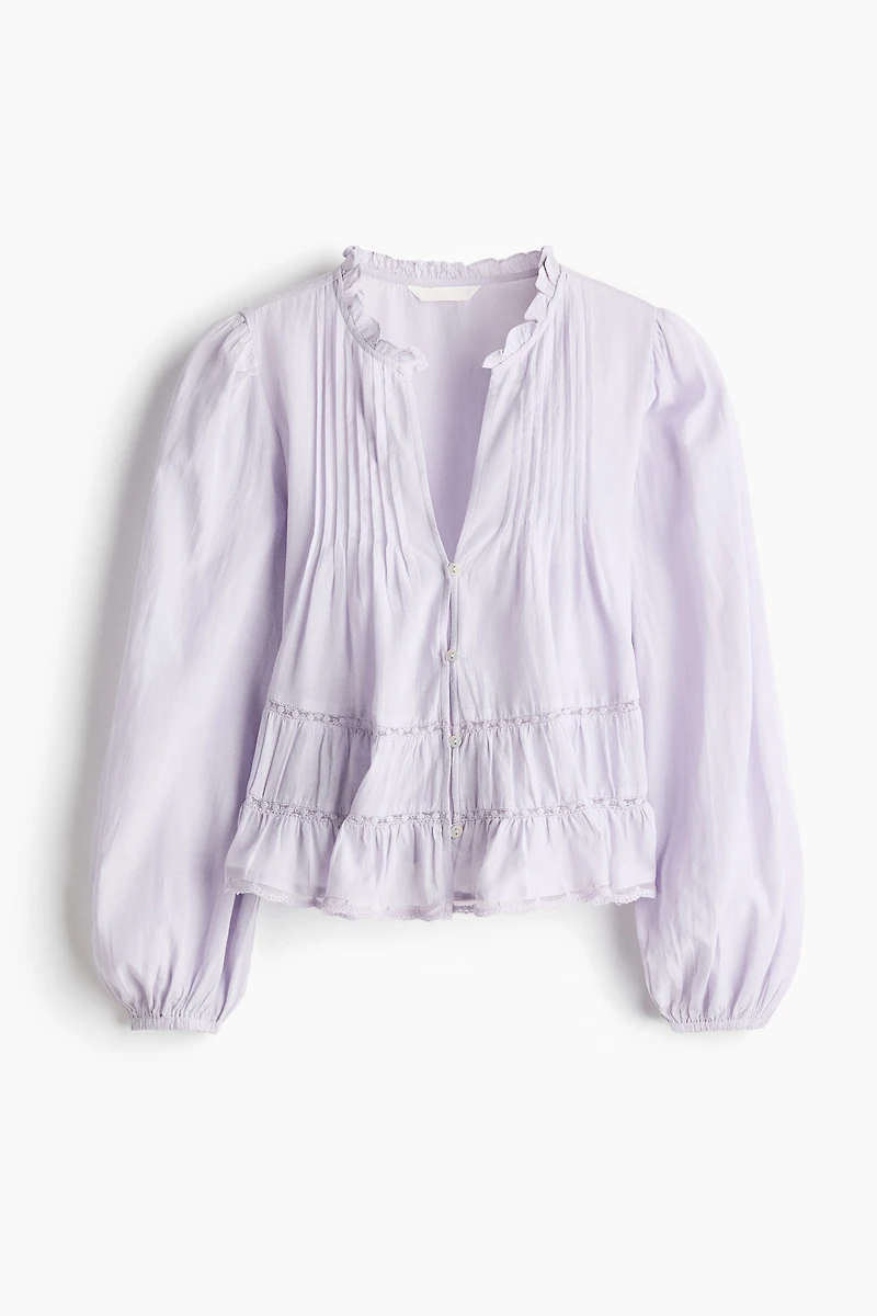 Pintucked blouse