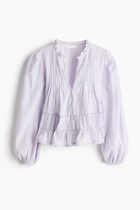 Pintucked blouse