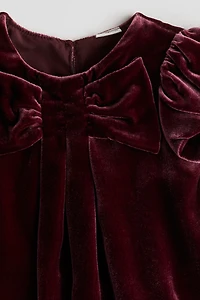 Silk-Blend Velvet Dress