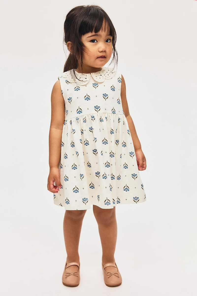 Jersey Dress with Collar