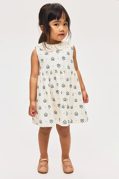 Jersey Dress with Collar