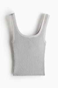 Débardeur en tricot côtelé