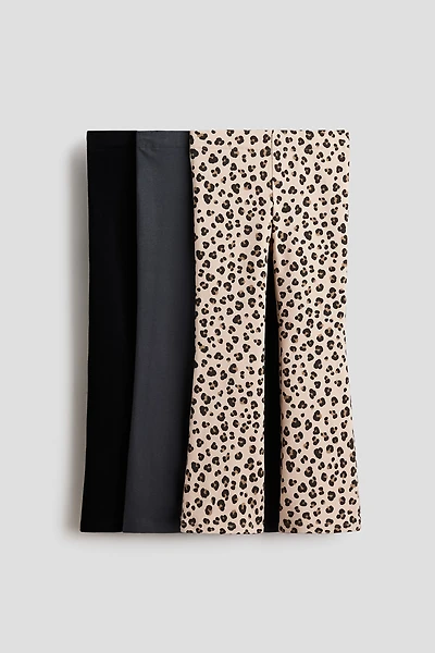 Lot de 3 leggings évasés