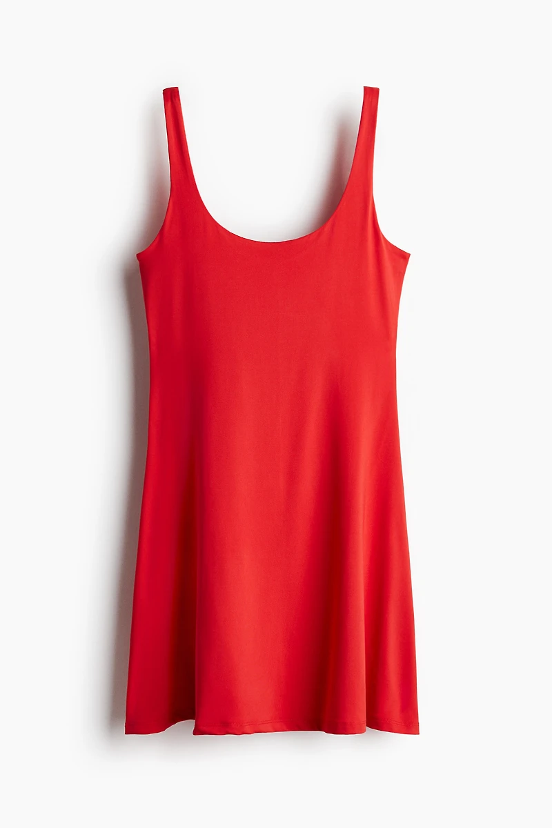 Sleeveless Microfiber Dress