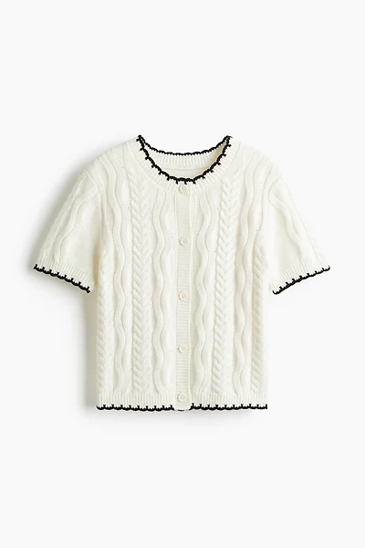 Cable-Knit Cardigan