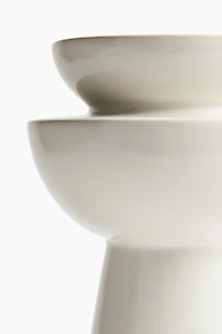 Large Tiered Stoneware Vase