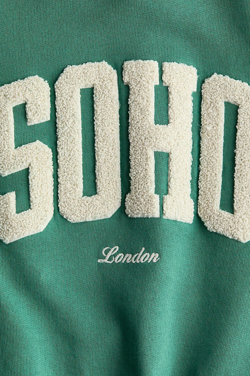 Printed Crewneck Sweatshirt