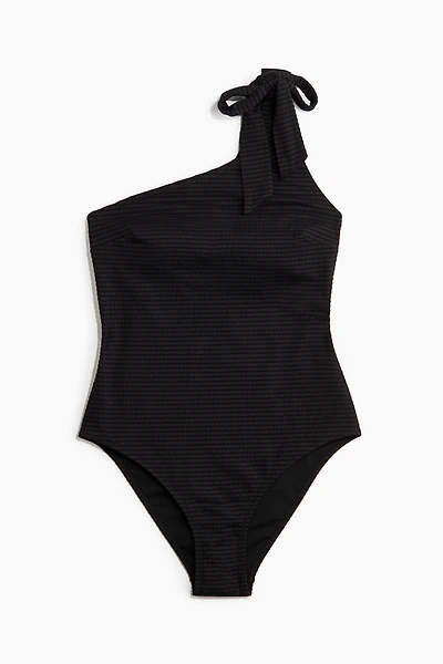 Padded-Cup One-Shoulder Swimsuit