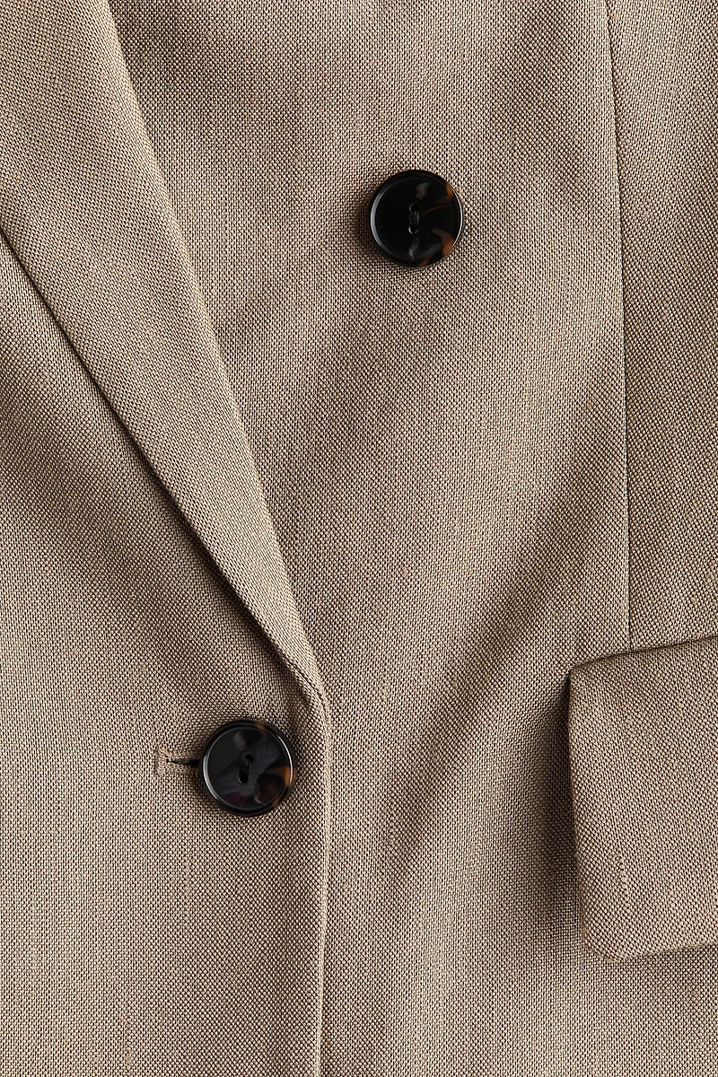 Oversized Linen-Blend Blazer