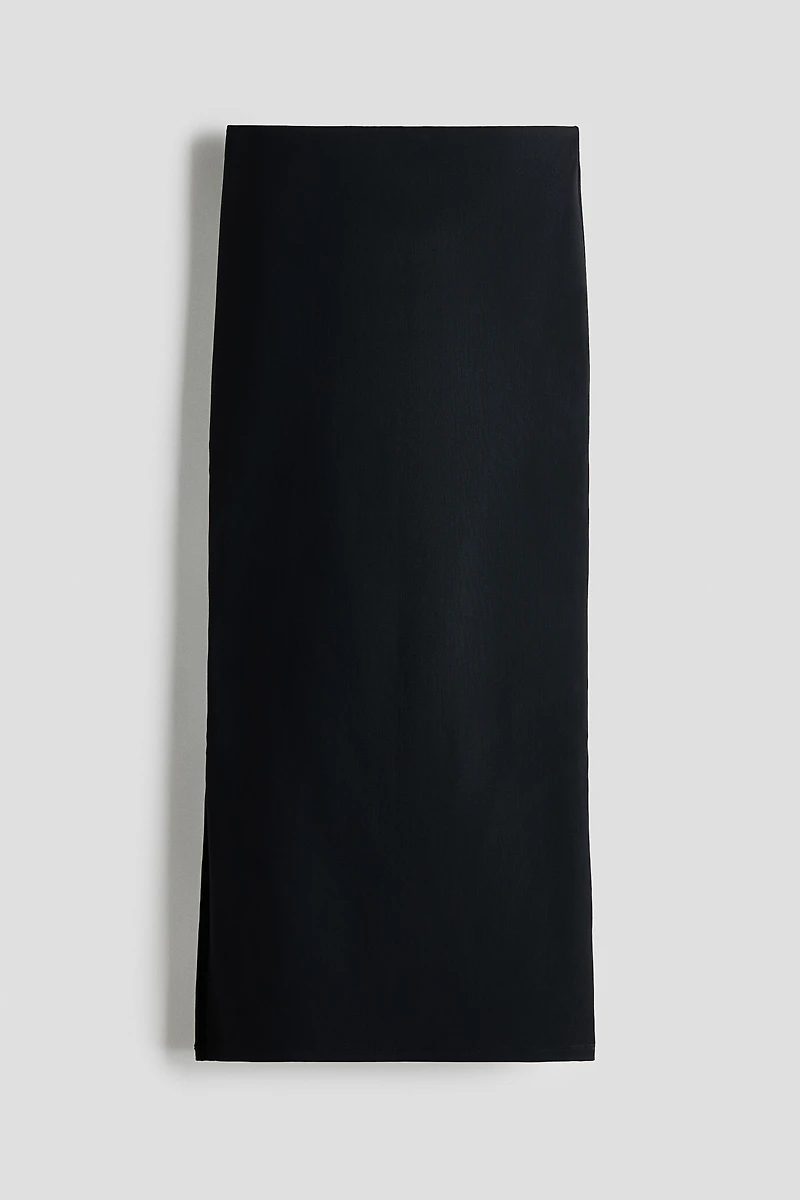 Cooling Slim Fit Ribbed midi skirt