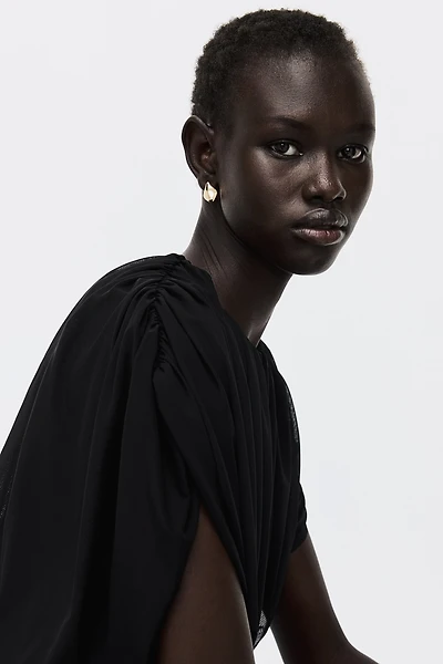 Draped Thong Bodysuit