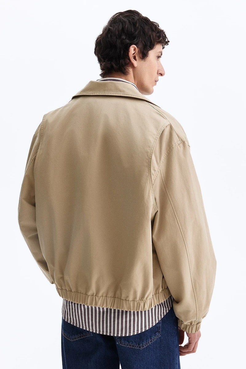 Collared cotton jacket